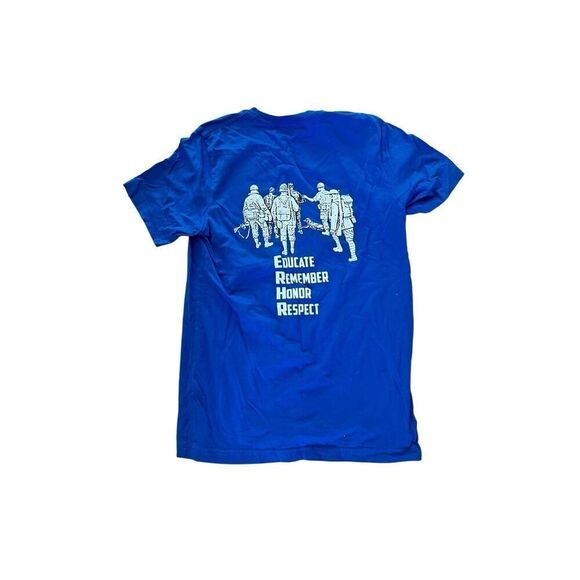Coleman Veterans Memorial Blue T shirt M - Picture 2 of 5